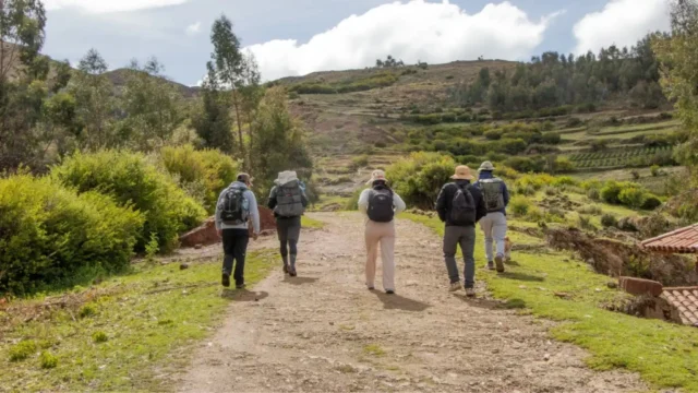 Route of the walk to Huchuy Qosqo