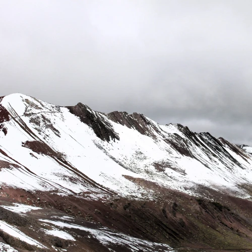 Vinicunca, the red mountain, from Cusco