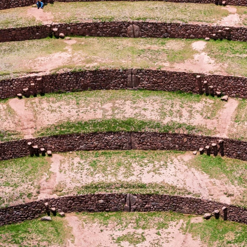 Maras Moray and its microclimates for cultivation.