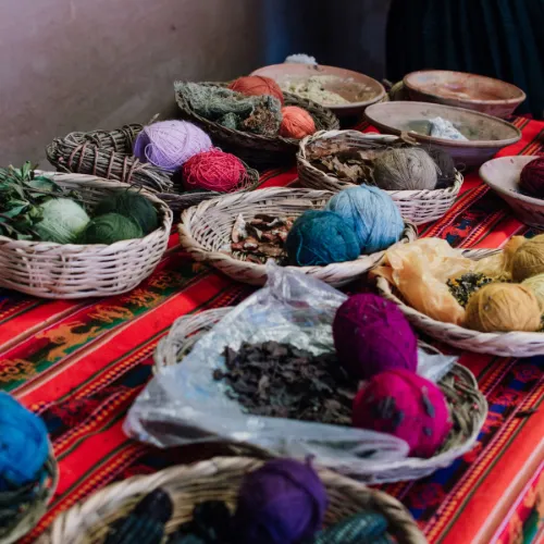 Andean textile workshop by locals