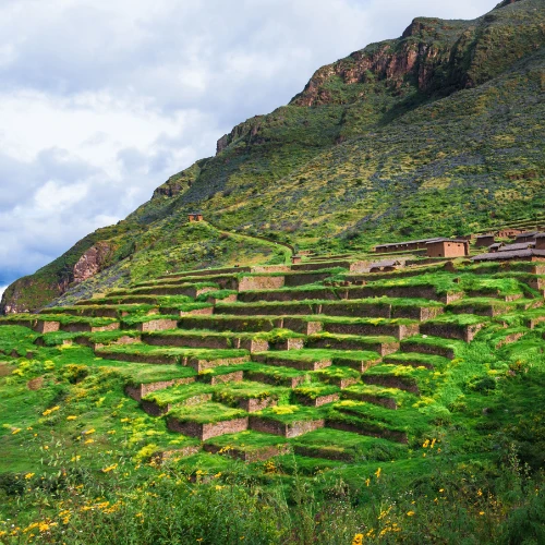Soil levels for harvesting Maras Moray Incas
