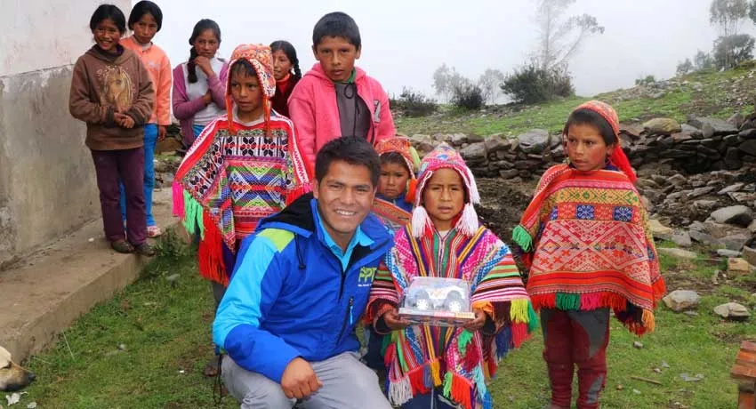 Christmas with children’s of Inca Cancha
