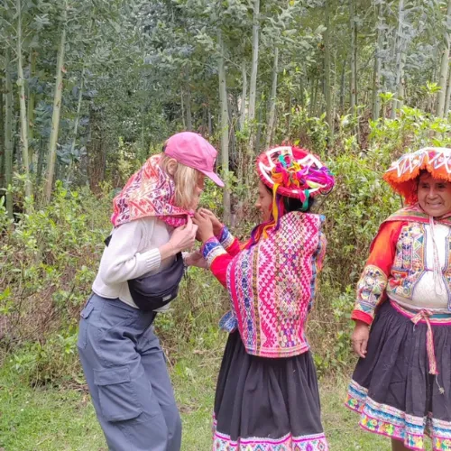 Andean textile workshop by locals