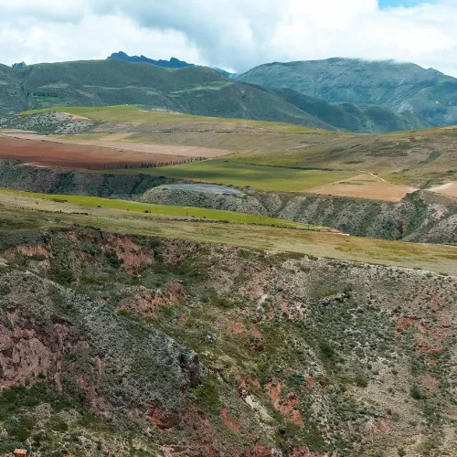 Mountain surrounding the salt mines of Cusco