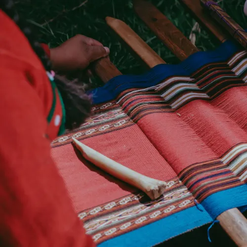 Andean textile workshop by locals