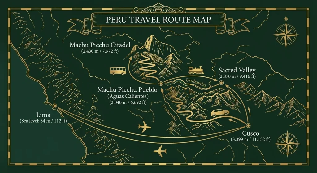 Lima Sacred Valley Machu Picchu Cusco itinerary